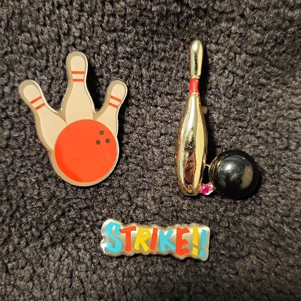 Set of 3 Bowling Jewelery Pins